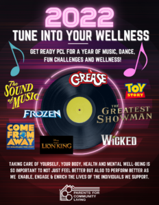 Introducing our 2022 wellness theme called tune into your wellness