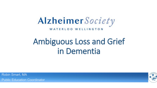 Download the presentation on ambiguous loss and grief here.